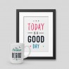 Pack Mug and Framed Poster featuring motivational quotes for home decor.